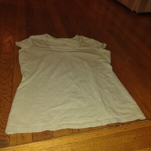 yellow basic baby tee fits like small